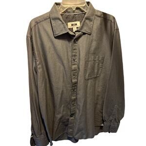 Joseph Abboud Men's XXL Dark Gray Long Sleeve Button Down Cotton Shirt